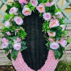 Брендовый венок 115 см - Форма памяти - г. Екатеринбург