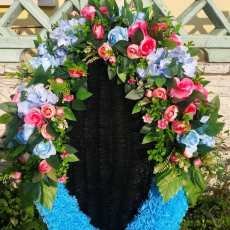 Брендовый венок 115 см - Форма памяти - г. Екатеринбург