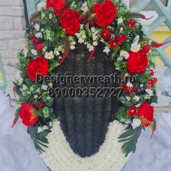 Брендовый венок 115 см - designerwreath.ru - г. Екатеринбург